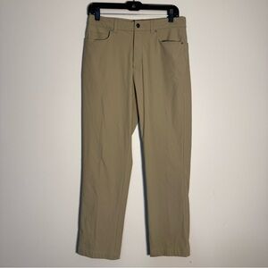 VRST Men’s Limitless 5 Pocket Athletic Golf Pant Khaki Stretchy 30x30 Lulu Dupe